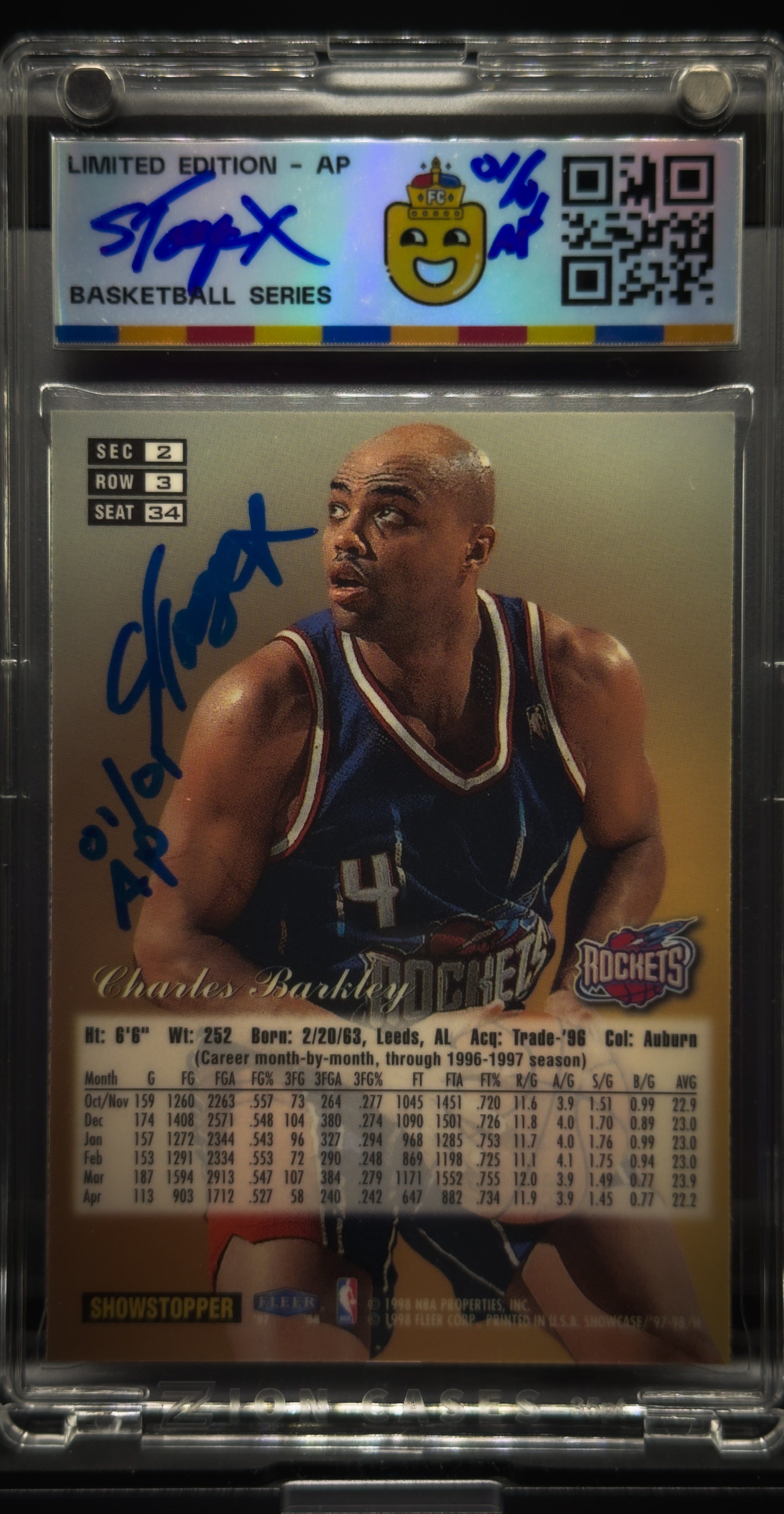 Charles Barkley - Artist Proof 1 of 1 - Autographed By Artist