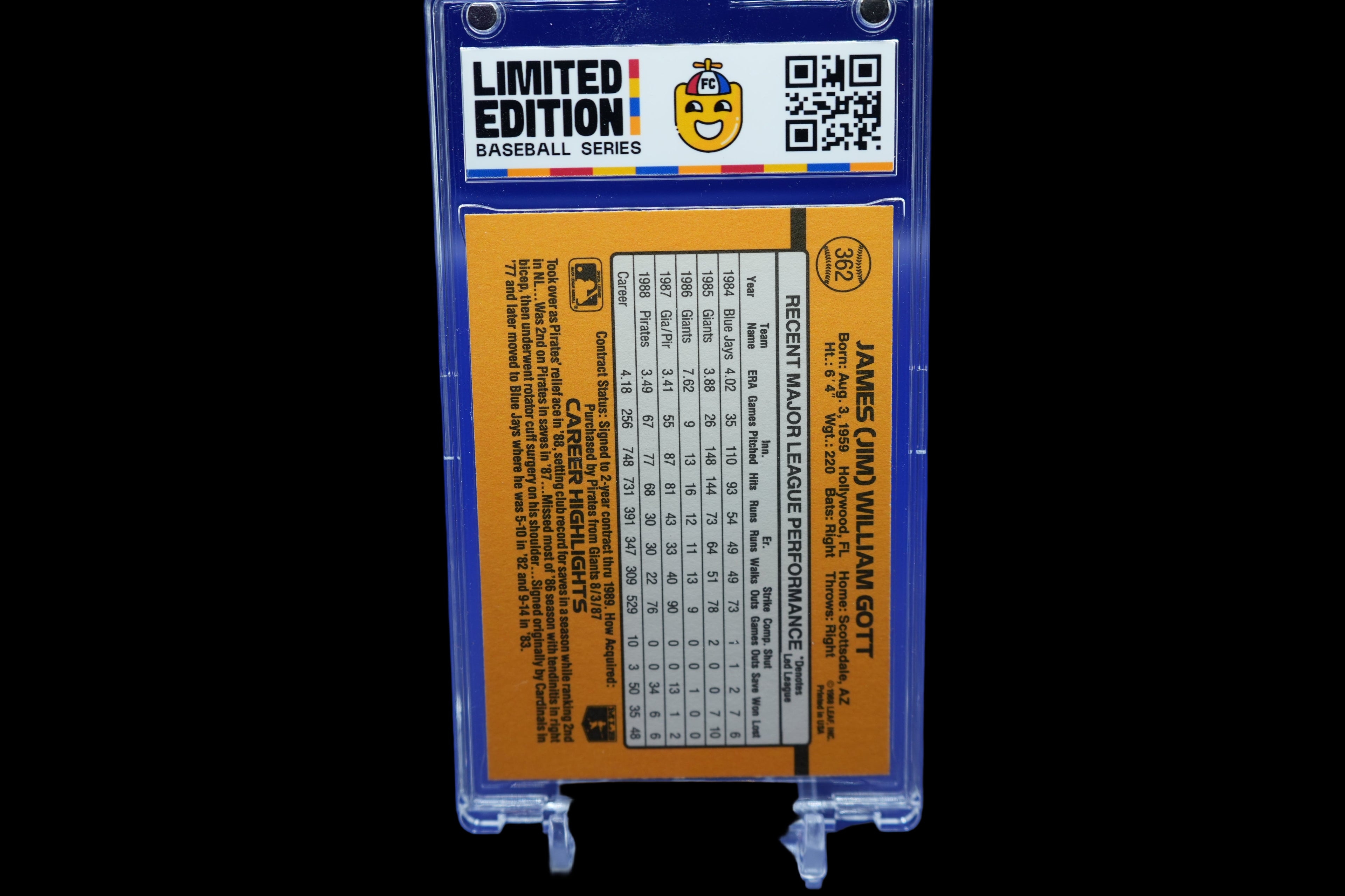 Jim Gott - Base Cardz - #'ed to 16