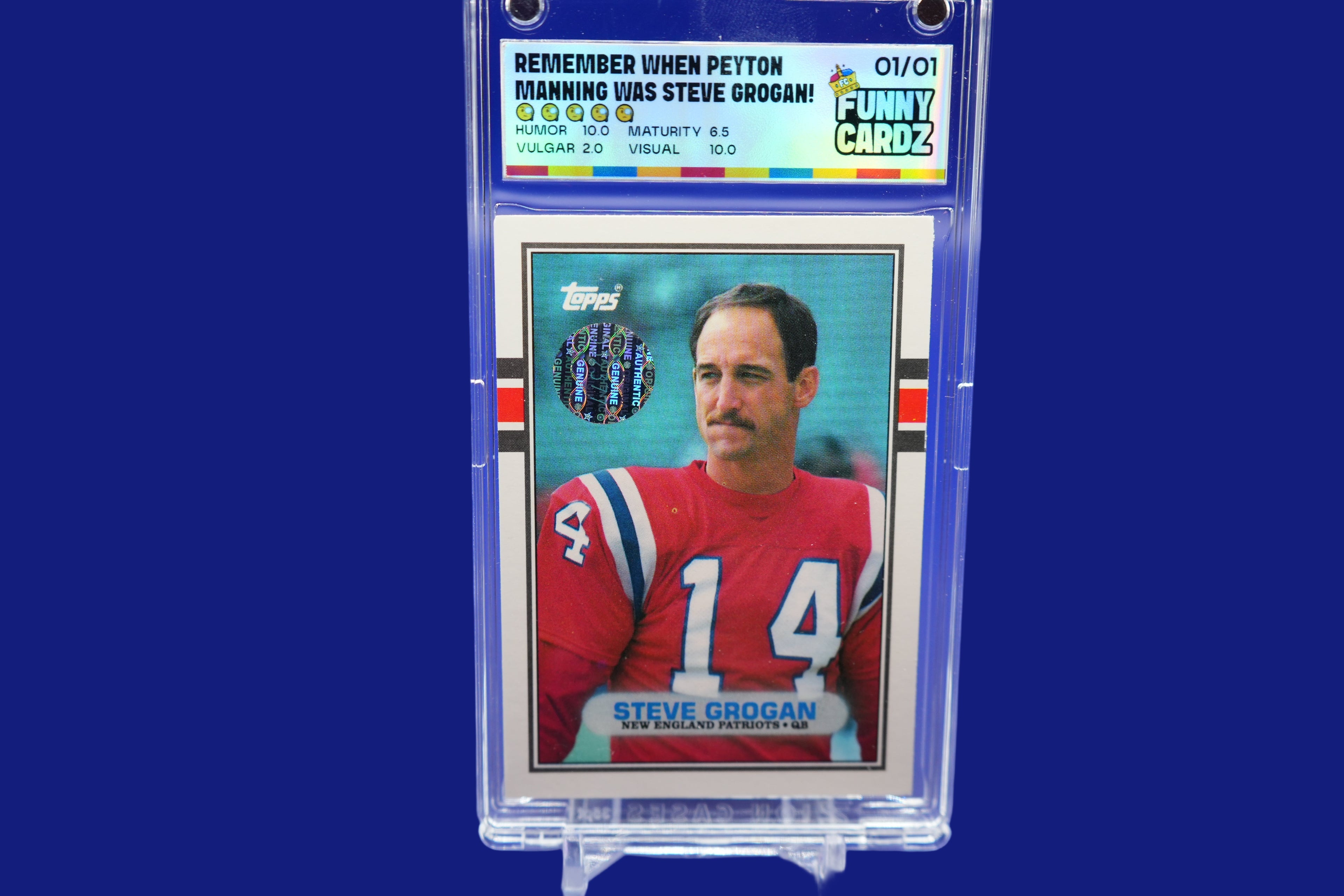 Steve Grogan - Artist Proof 1 of 1 - Autographed By Artist