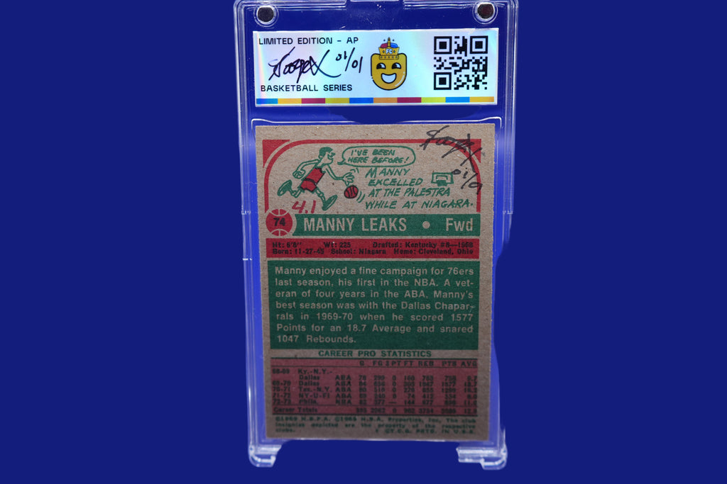 Manny Leaks - Artist Proof 1 of 1 - Autographed By Artist